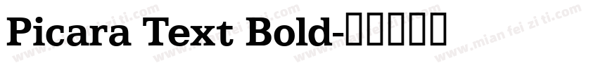 Picara Text Bold字体转换